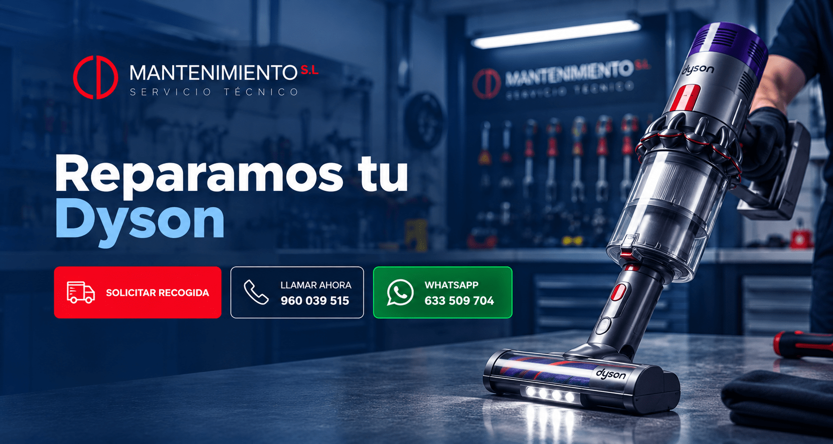 Reparación de aspiradores Dyson - CD Mantenimiento