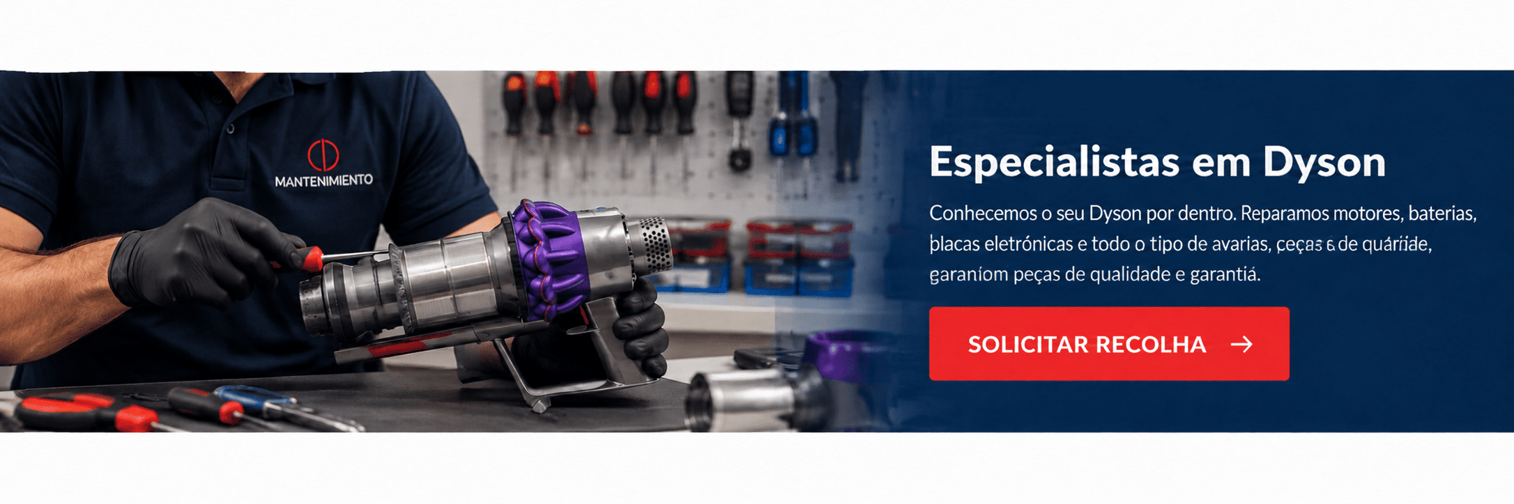 Especialistas em reparação de aspiradores Dyson - CD Mantenimiento