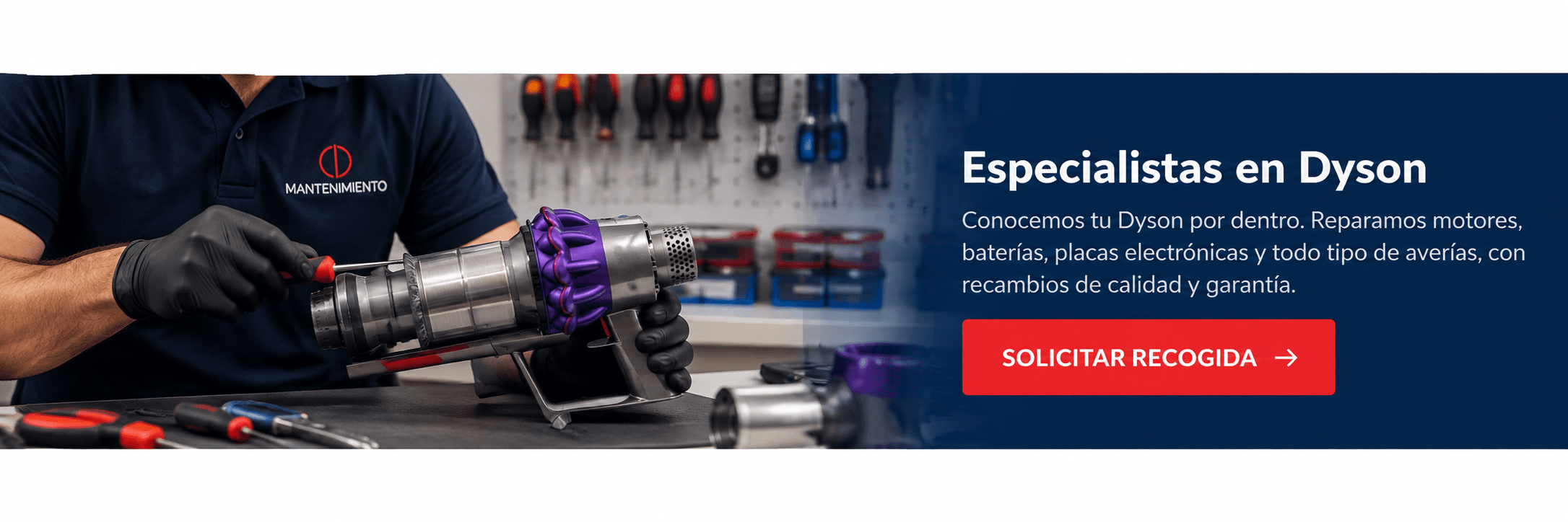 Especialistas en reparación de aspiradores Dyson - CD Mantenimiento